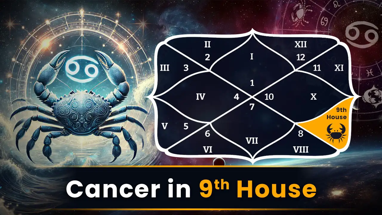 Cancer in 9th House